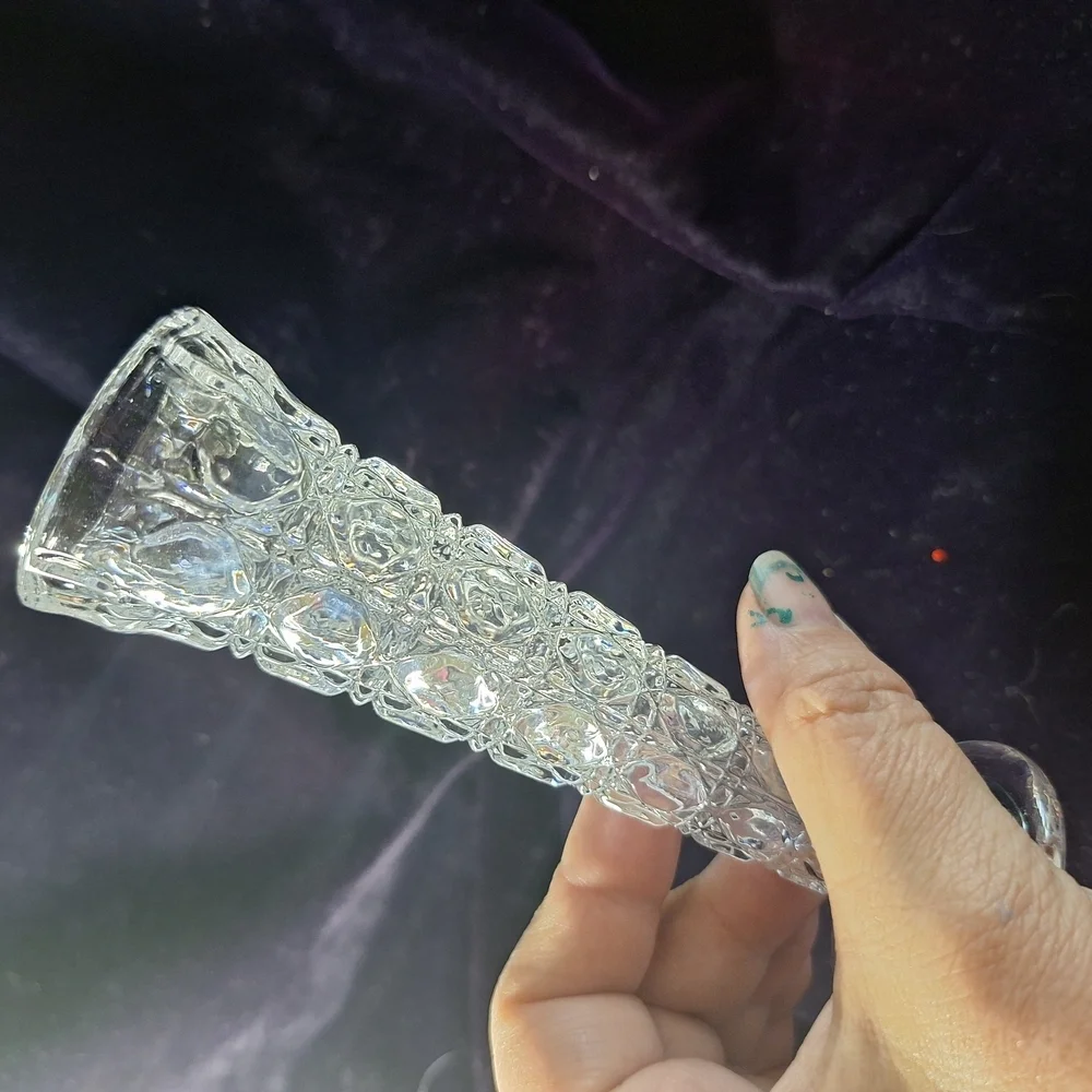 Elegant Clear Glass Vase